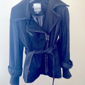 Black Kenzie Wool Coat